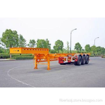 Gooseneck 40ft Container Trailer Chassis , ISO Tank Contain